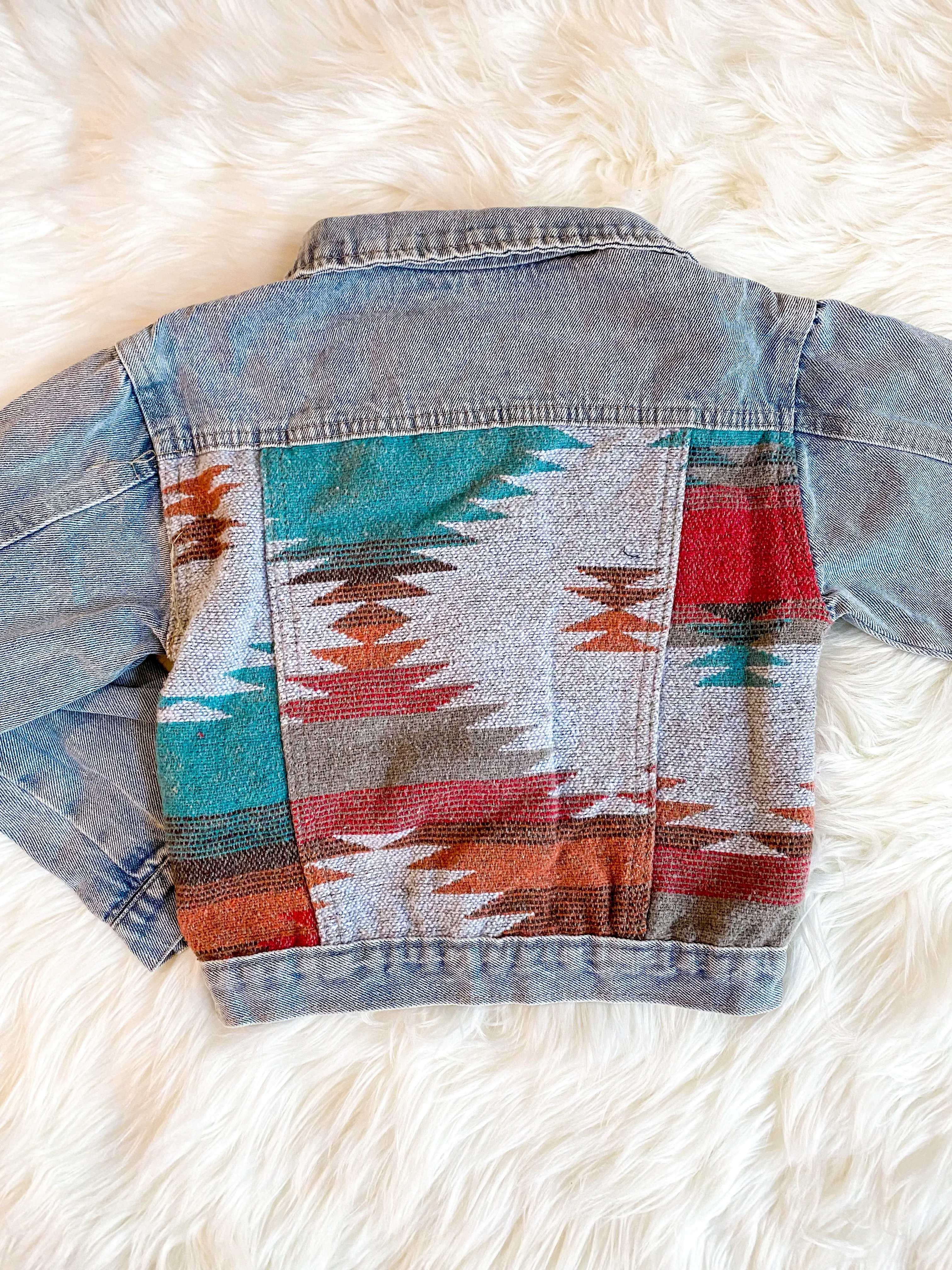 Kids Serape Denim Jacket