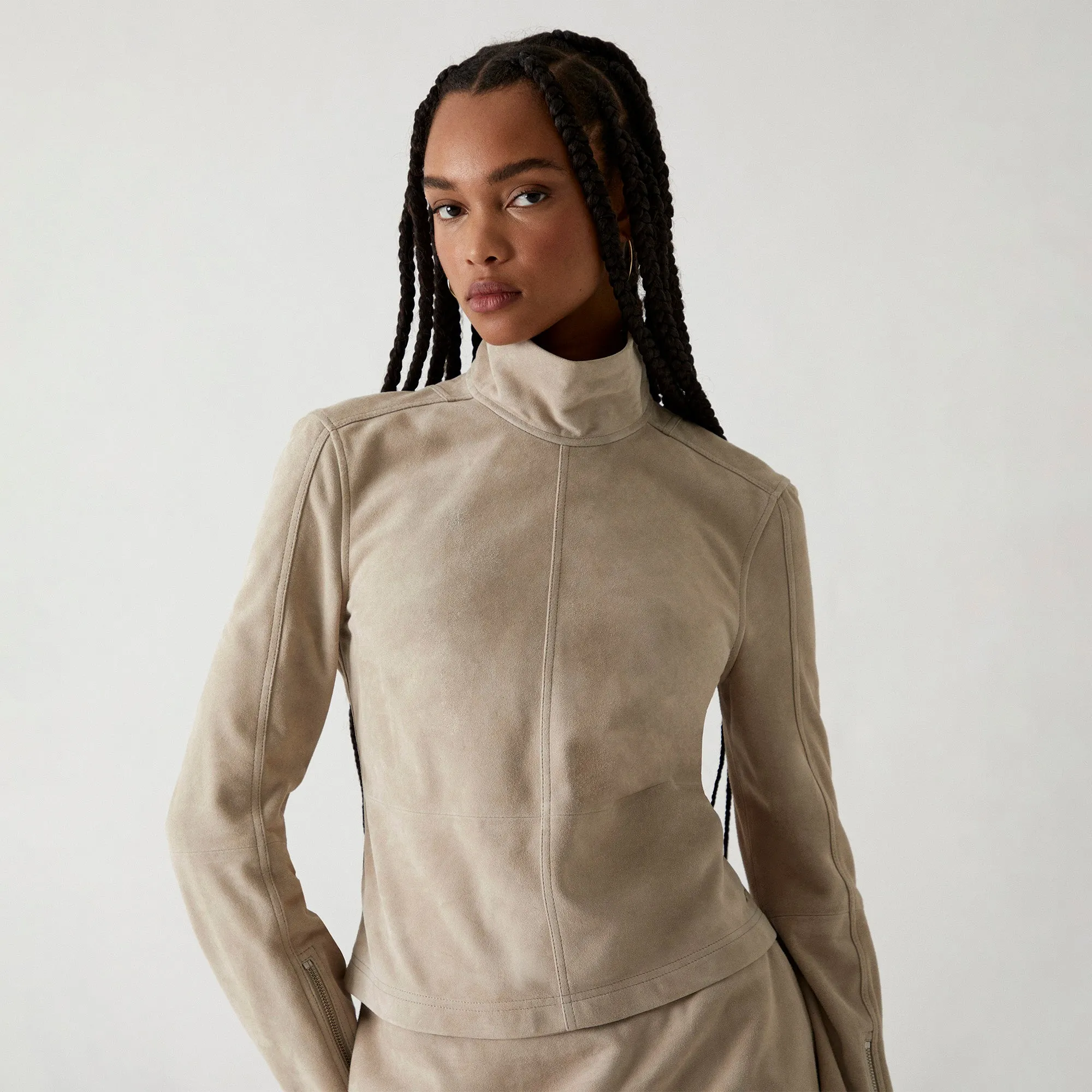 Kith Women Auden Suede Turtleneck - Arch