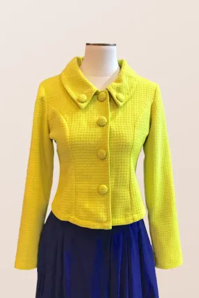 Certainly! Here is an optimized version of your product title with descriptive modifiers:

Chic Womens Lime Green Blazer Jacket - Stylish & Versatile Outerwear

This title highlights the color, intended audience, and the type of clothing, along with its fashionable and versatile attributes.