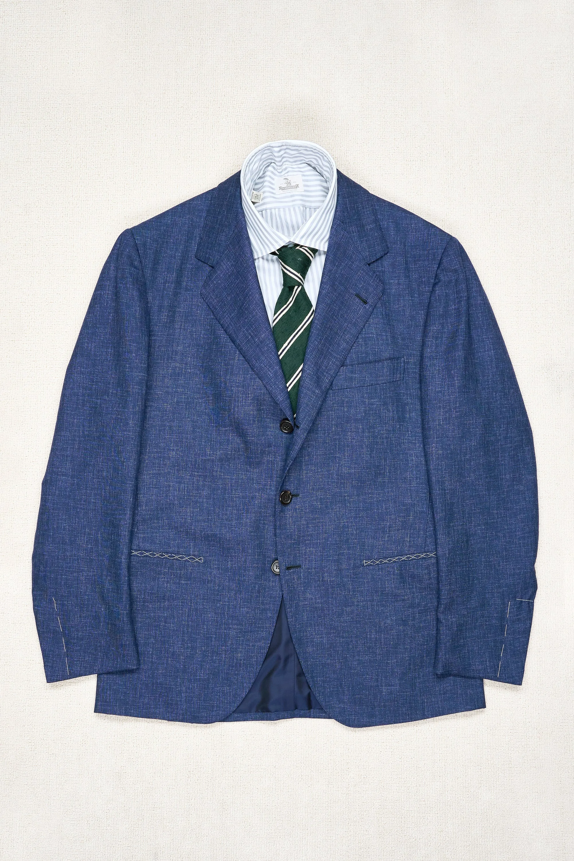 Luxurious Liverano Blue Wool Sport Coat - LPN706039