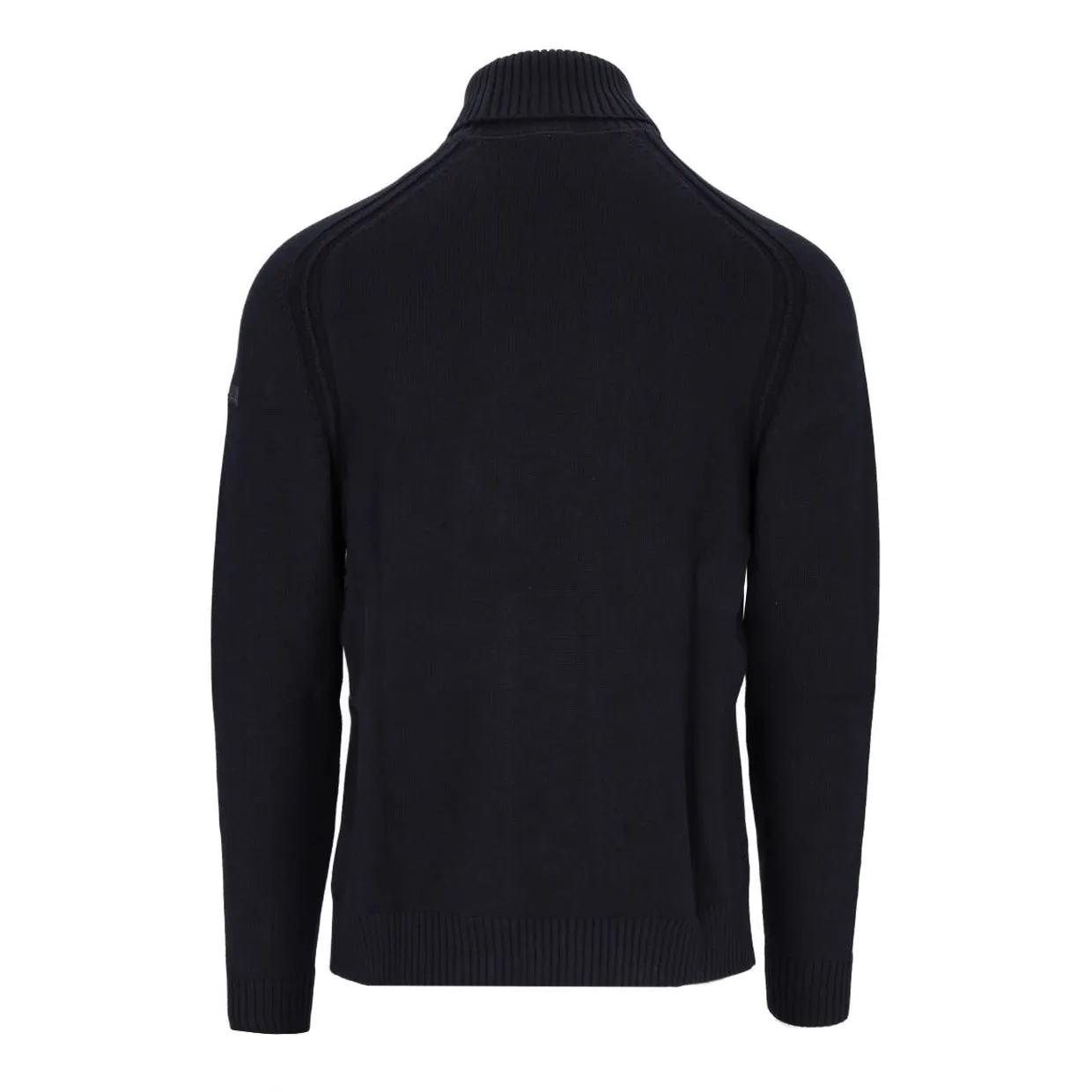 Maglione Uomo RRD Knit Cotton Plain Turtleneck Nero