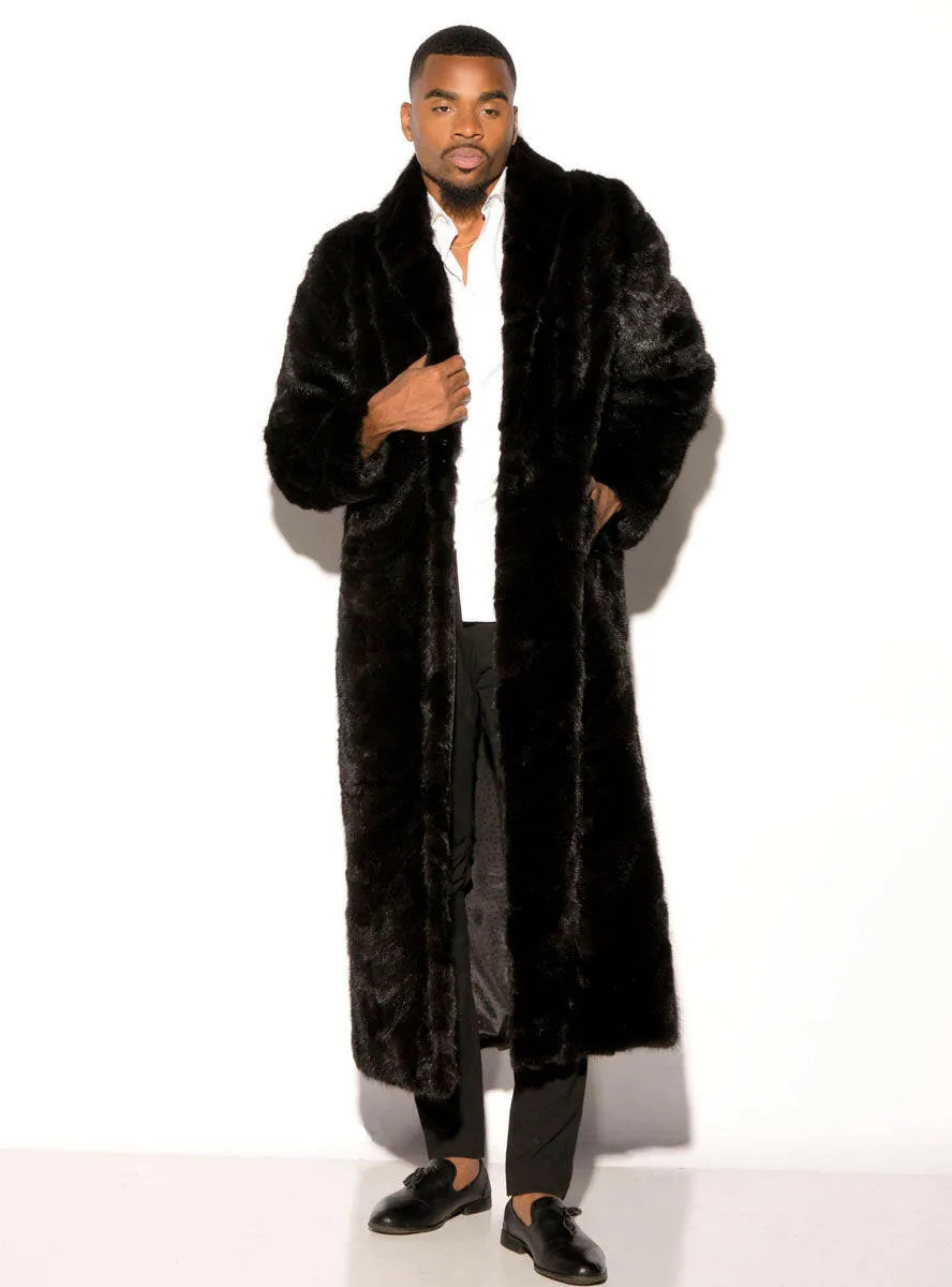 Men's Full Length Mink Fur Coat