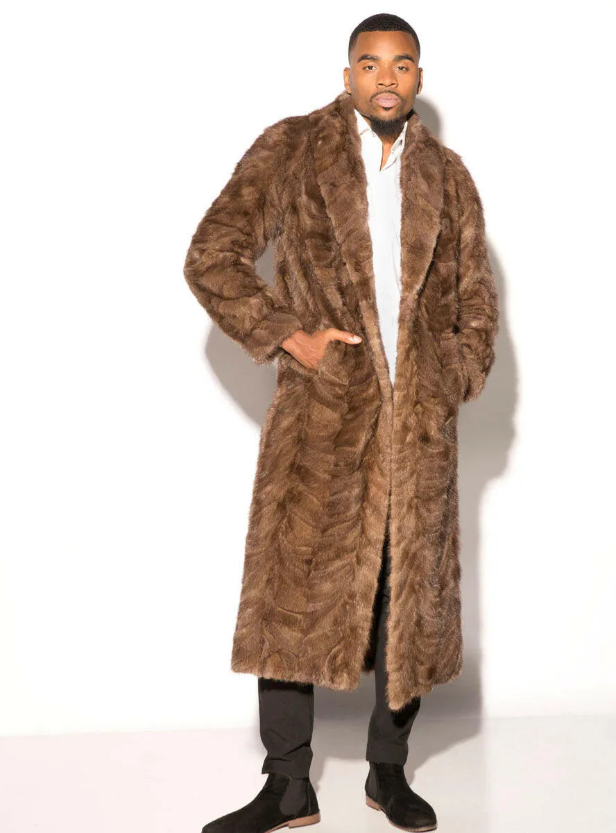 Men's Full Length Mink Fur Coat