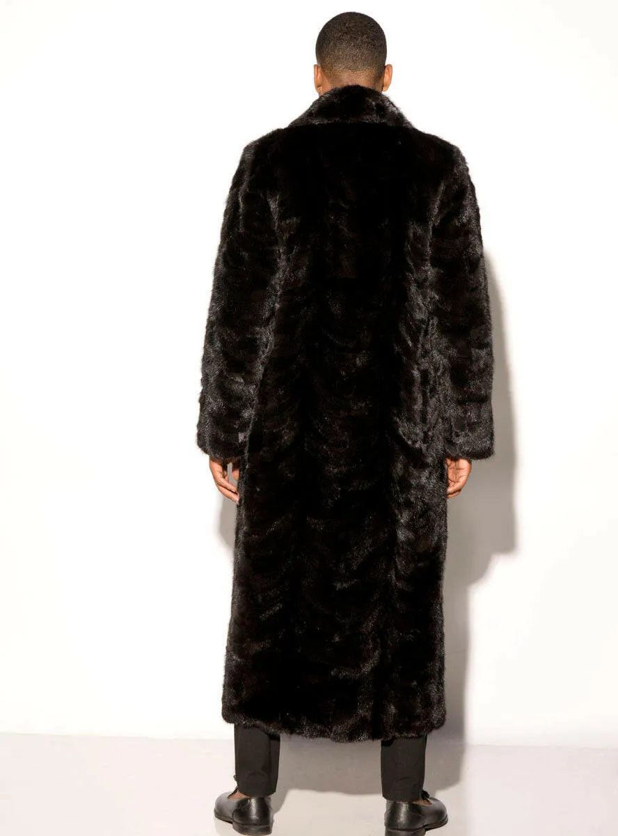 Men's Full Length Mink Fur Coat