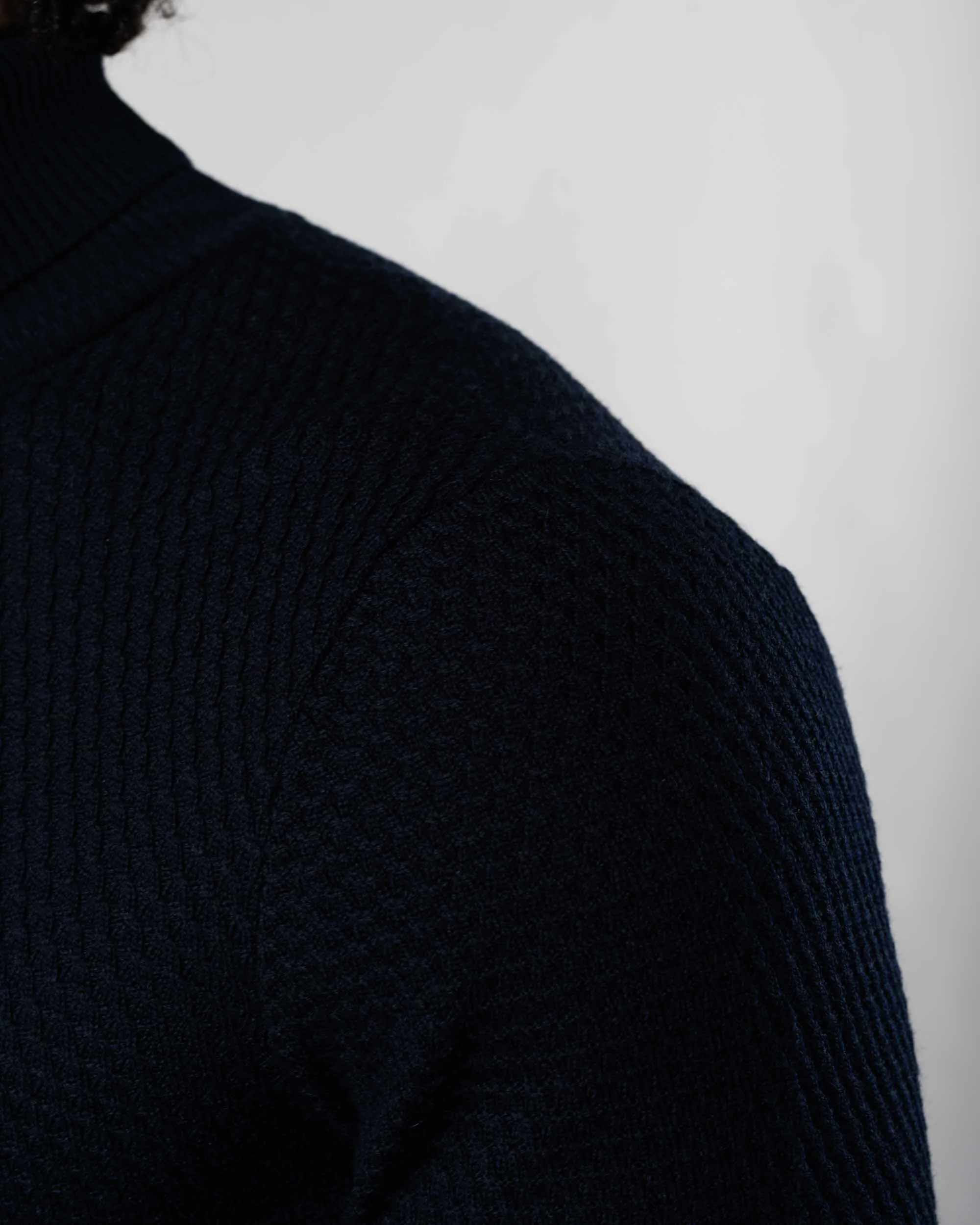 Micro Cable Turtleneck