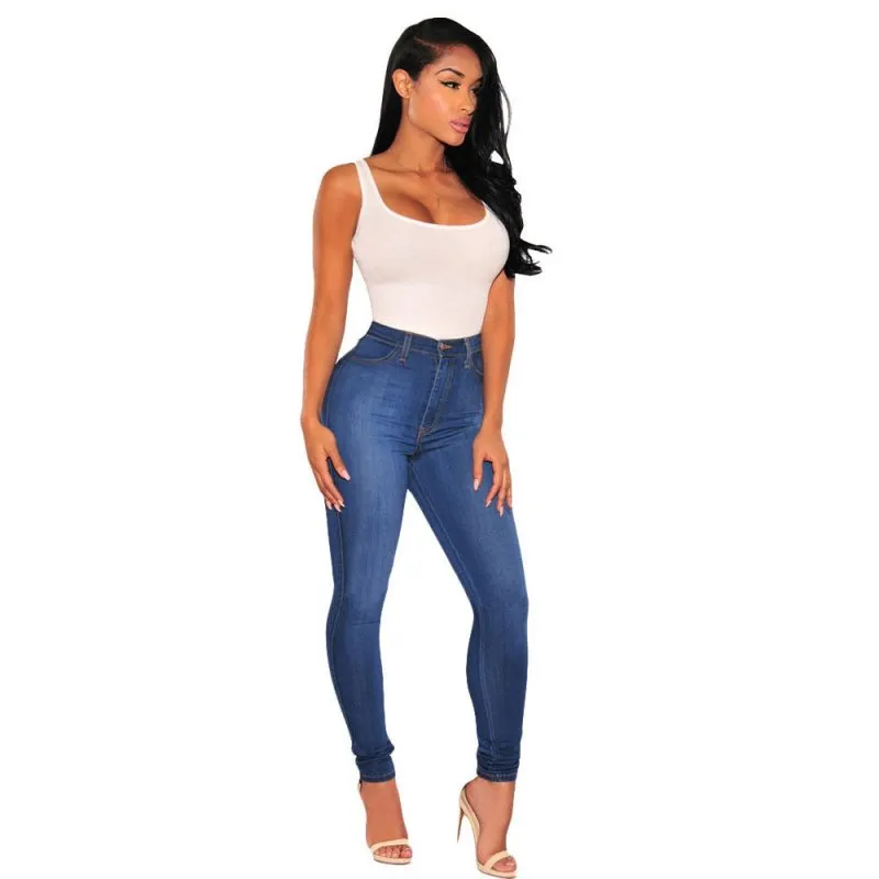 New Jeans Women Women Skinny Jeans Pencil Pants High Waist