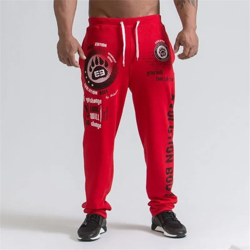 New Running Jogging Pants Men Cotton Soft Bodybuilding Joggers Sweatpants Harem Long Trousers Gym Fitness Sport Training Pants