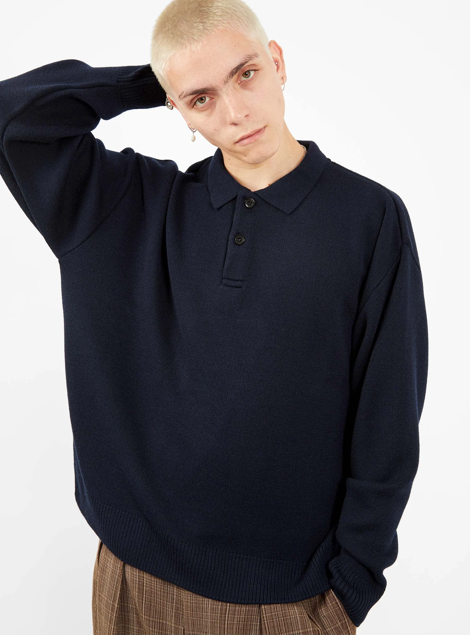 Polo Sweater Midnight Blue