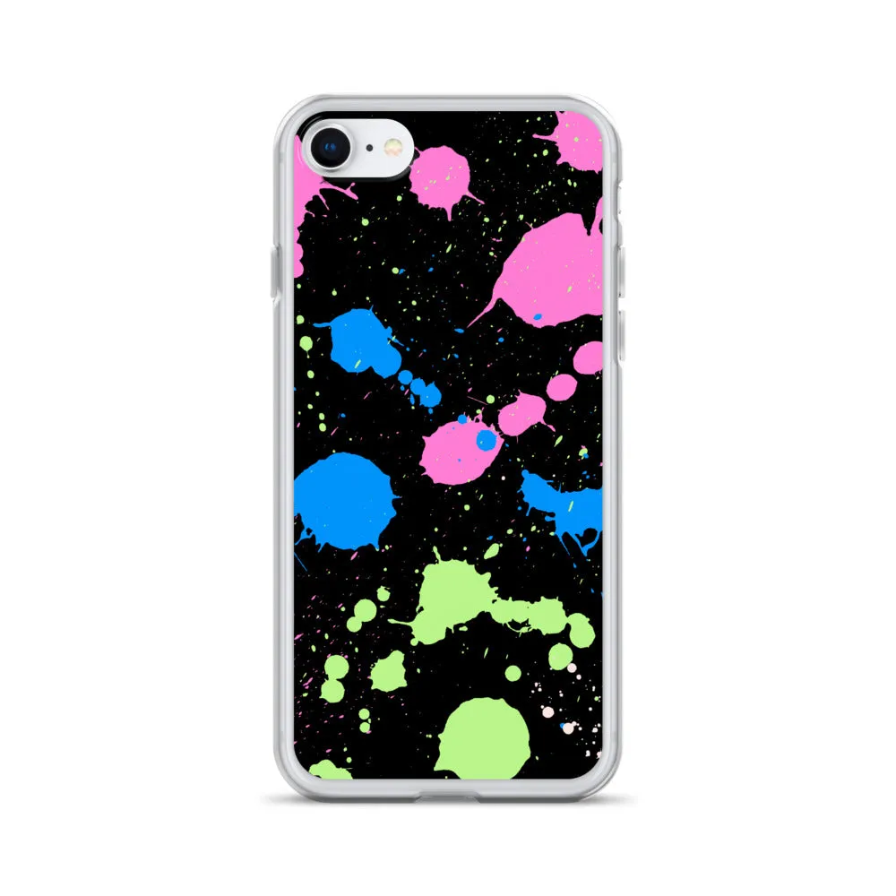 Poly Paint Splash iPhone Case