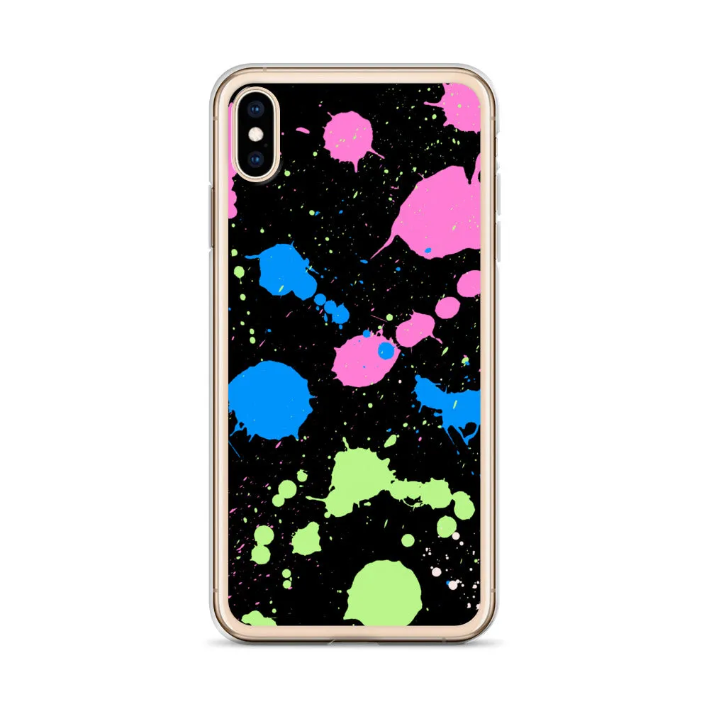 Poly Paint Splash iPhone Case