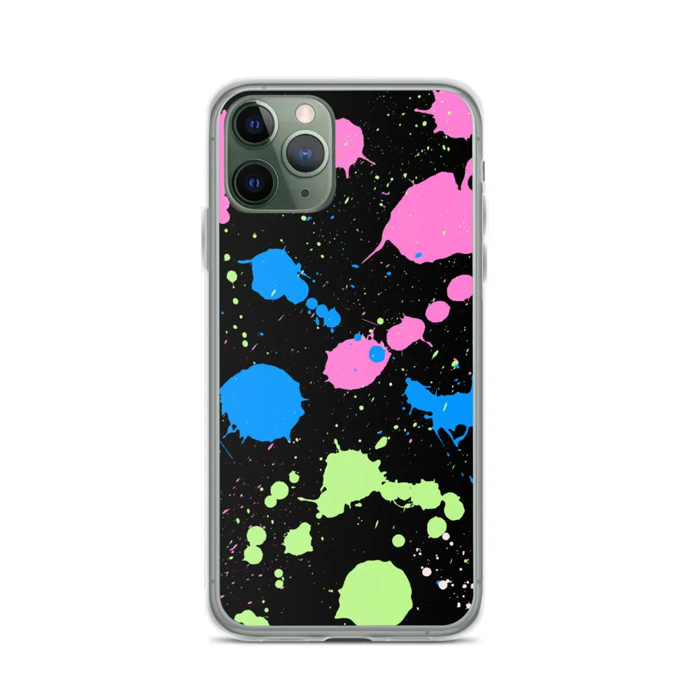 Poly Paint Splash iPhone Case