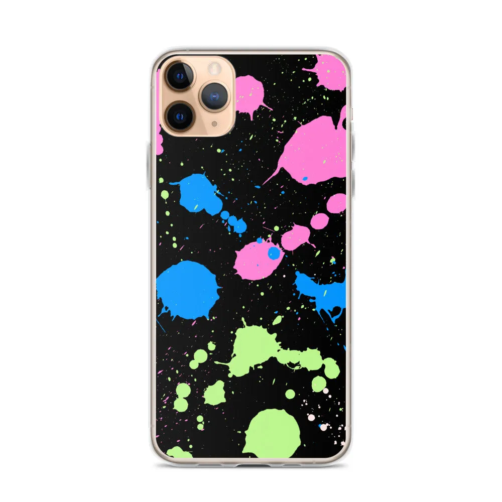 Poly Paint Splash iPhone Case