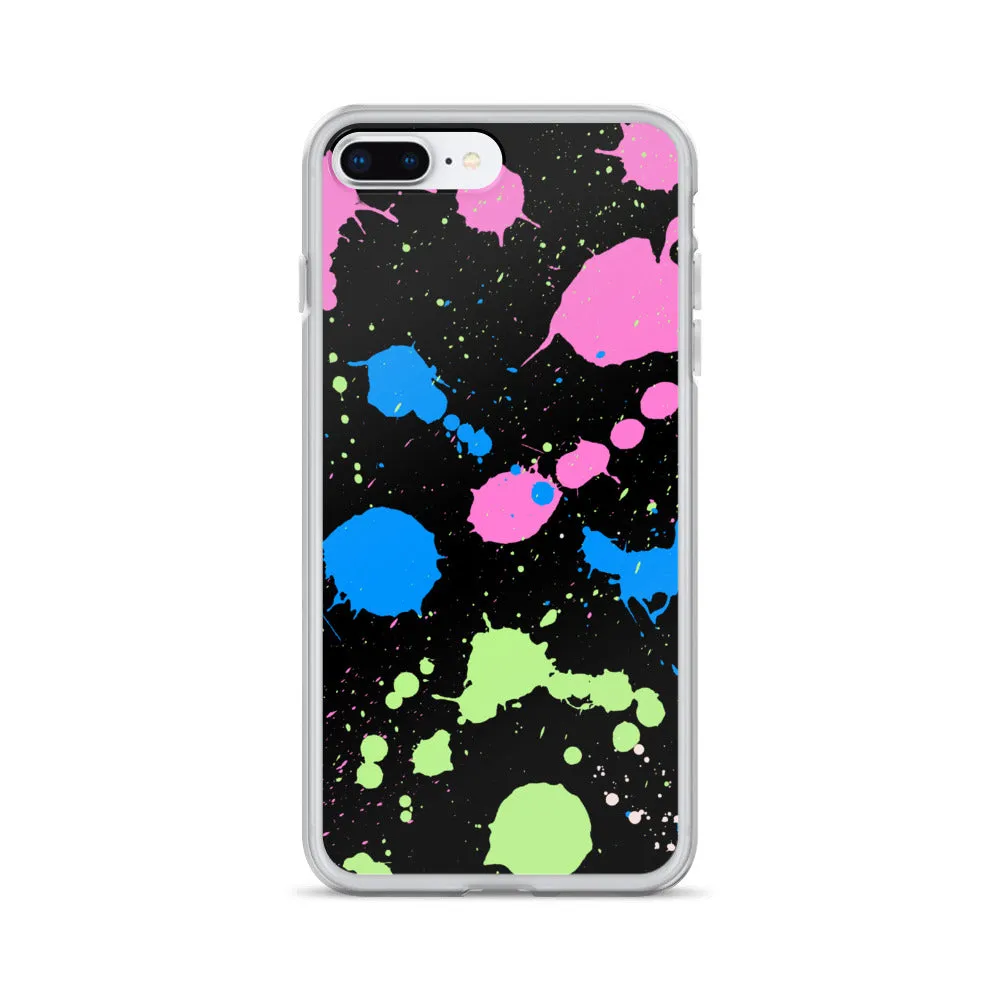 Poly Paint Splash iPhone Case