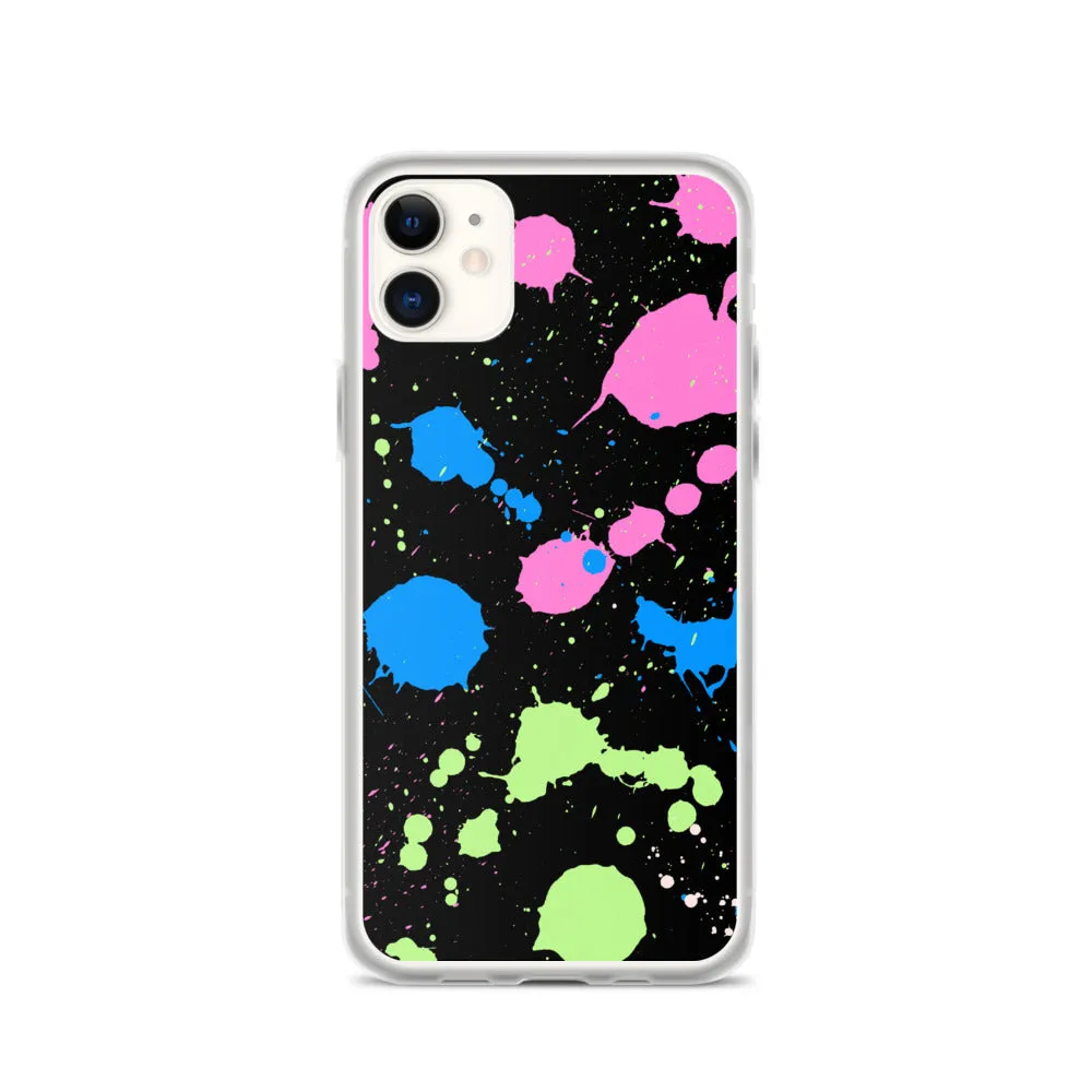 Poly Paint Splash iPhone Case