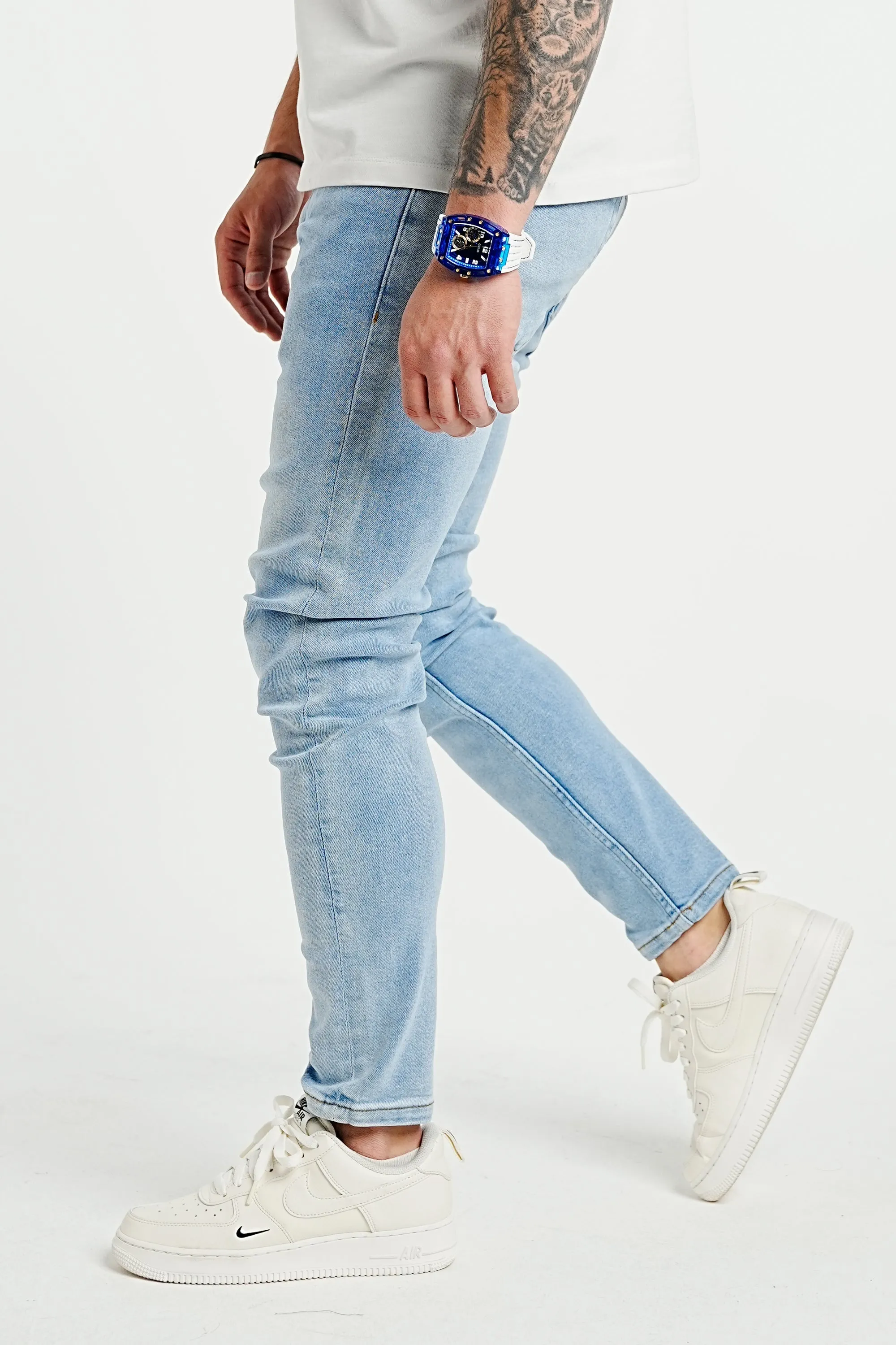 Premium High Stretch Light Blue Jeans