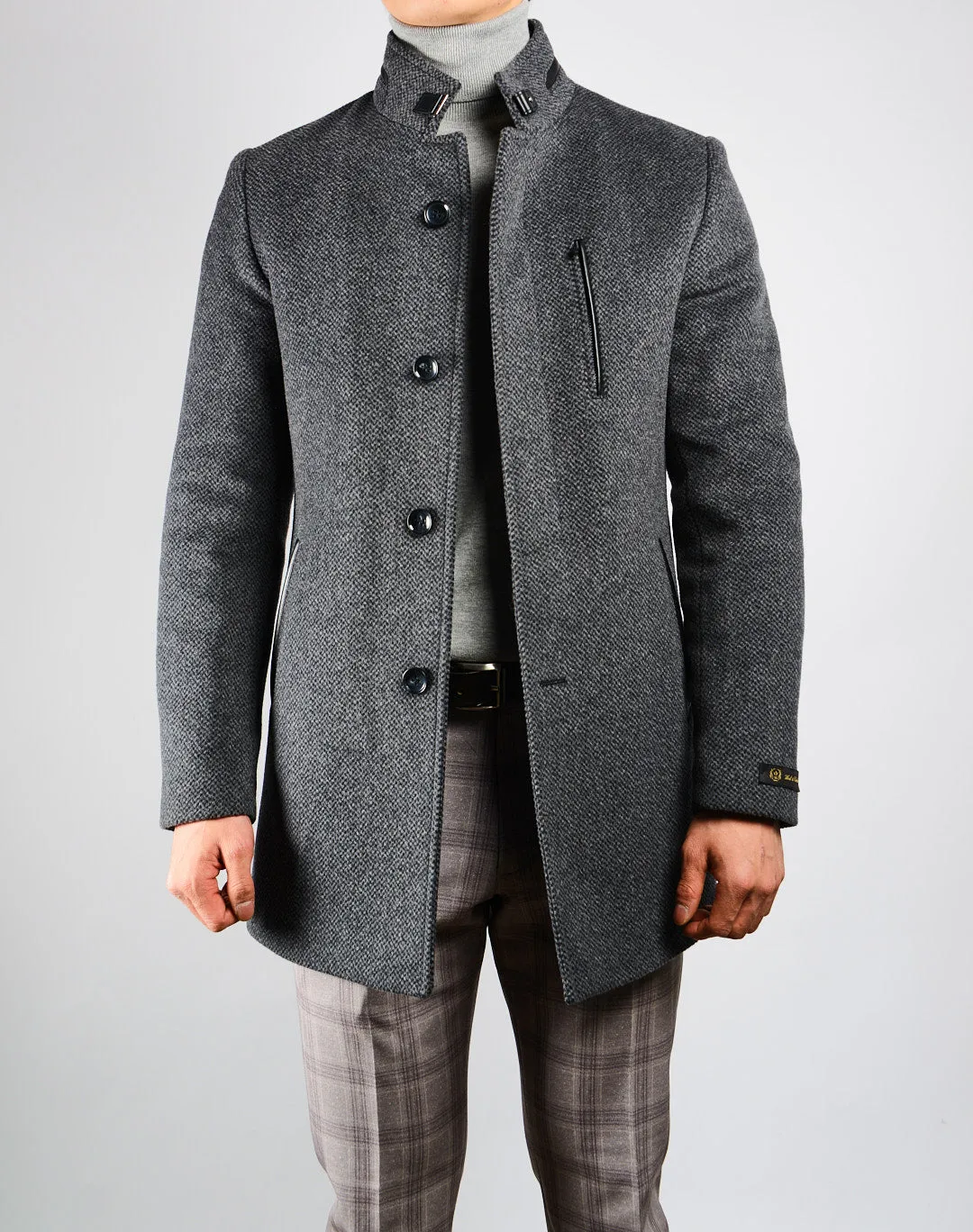 Preston Tweed Cadet Collar Coat