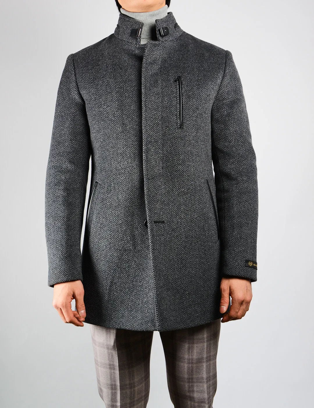 Preston Tweed Cadet Collar Coat