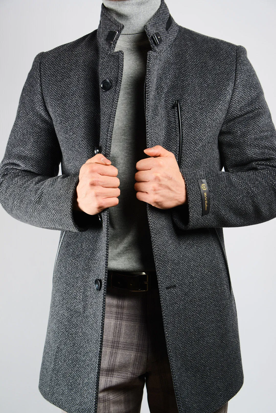 Preston Tweed Cadet Collar Coat