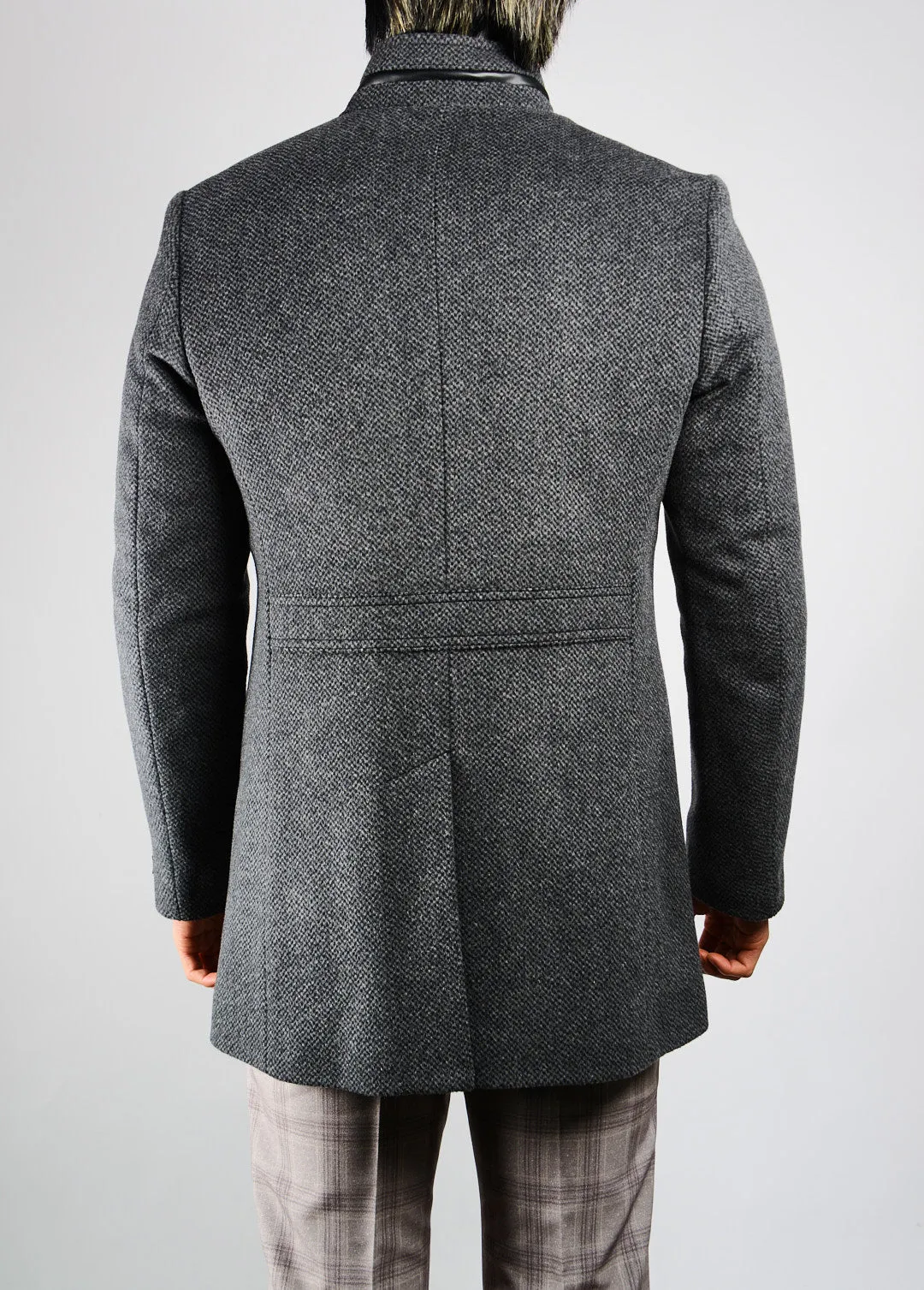 Preston Tweed Cadet Collar Coat