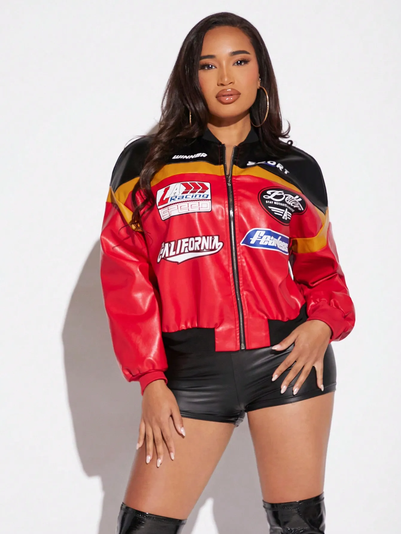 Racer PU Leather Jacket