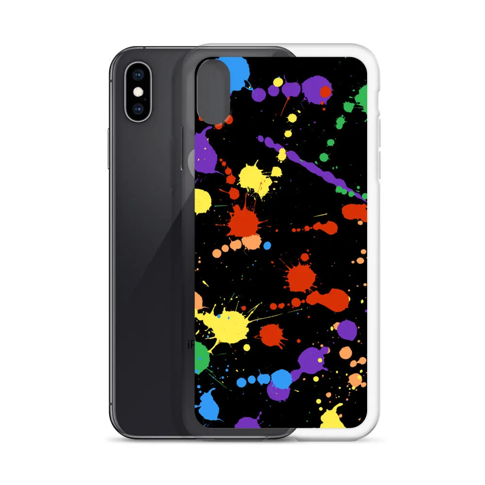 Rainbow Paint Splash iPhone Case