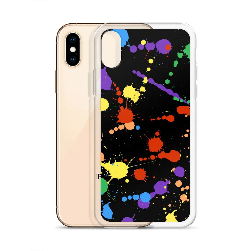 Rainbow Paint Splash iPhone Case