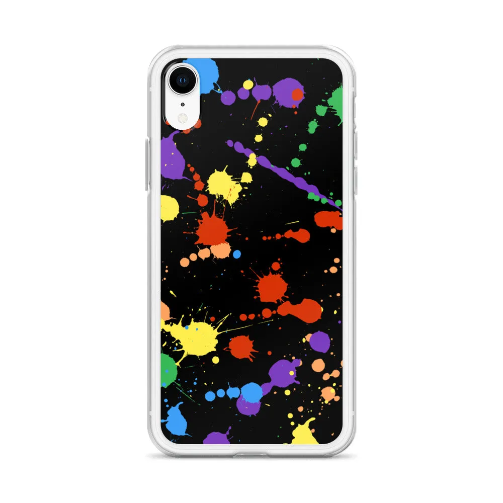 Rainbow Paint Splash iPhone Case