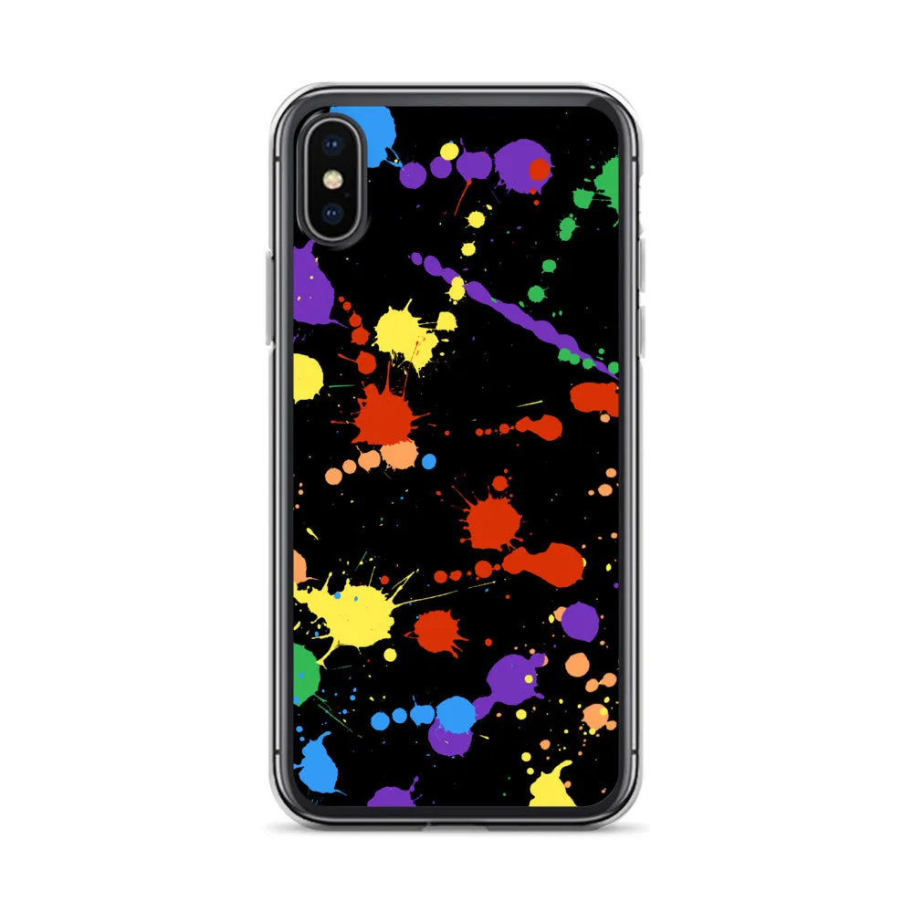 Rainbow Paint Splash iPhone Case