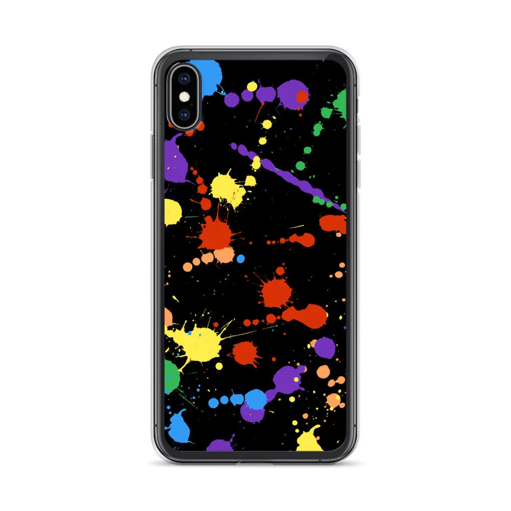 Rainbow Paint Splash iPhone Case