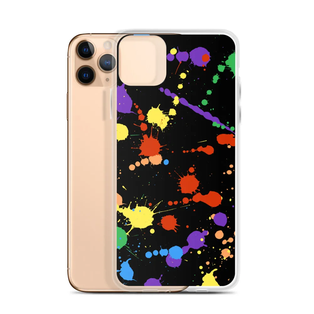 Rainbow Paint Splash iPhone Case