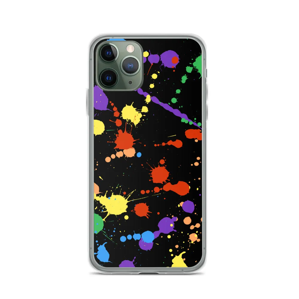 Rainbow Paint Splash iPhone Case