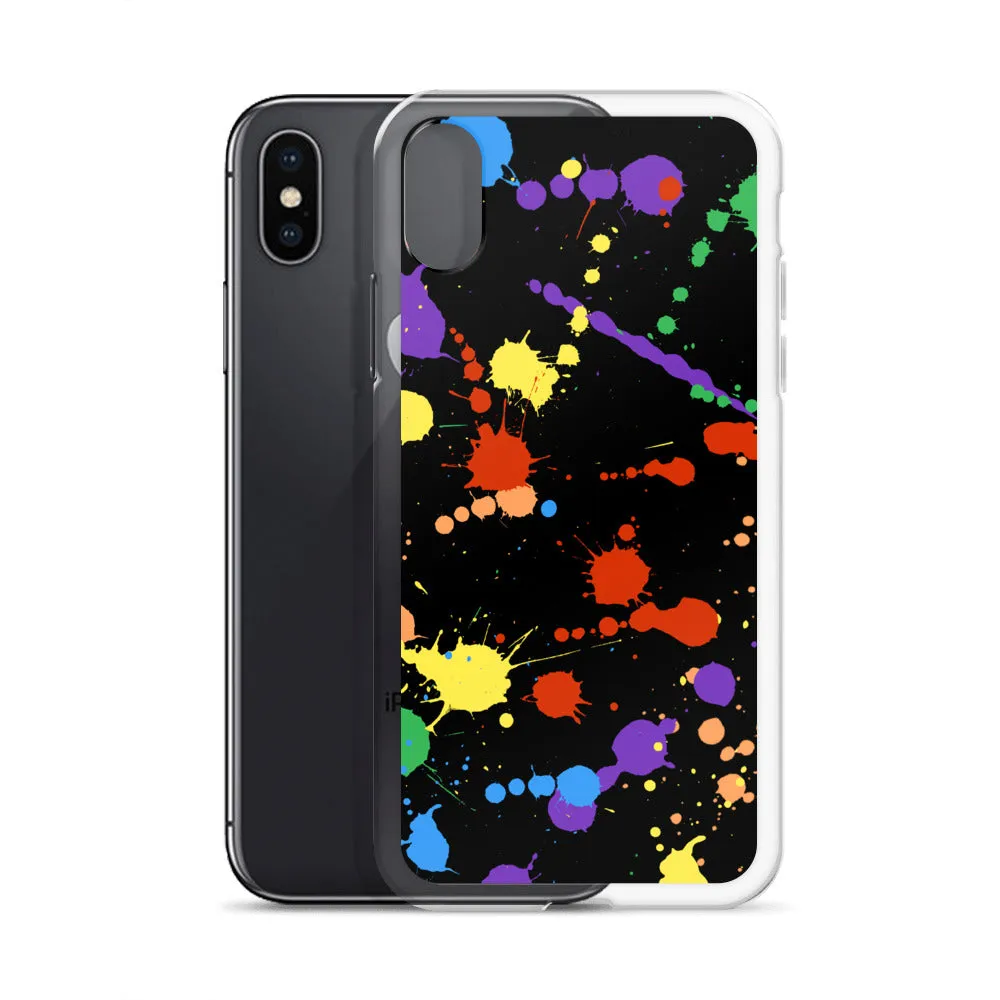 Rainbow Paint Splash iPhone Case