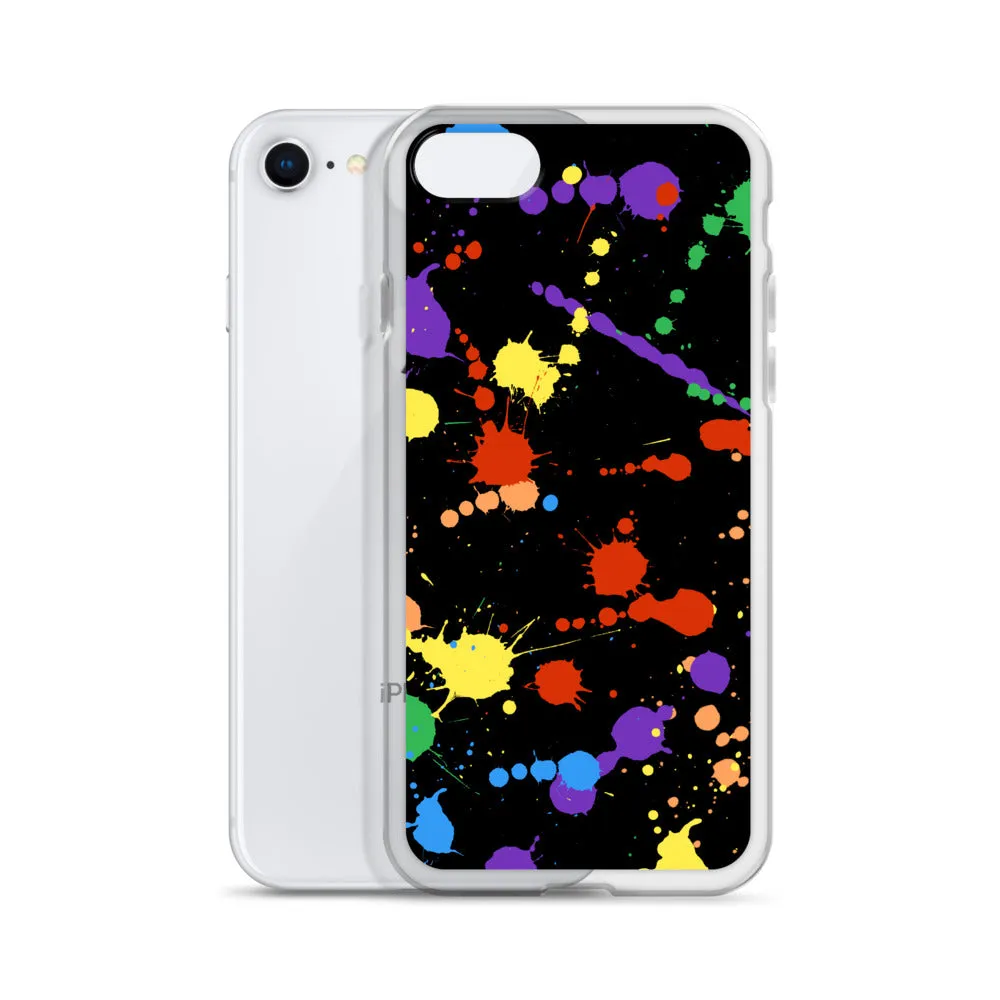 Rainbow Paint Splash iPhone Case