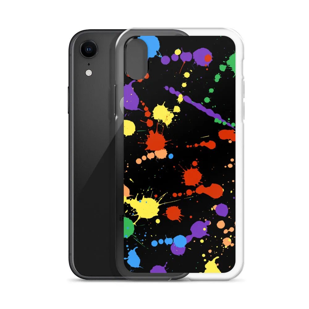 Rainbow Paint Splash iPhone Case