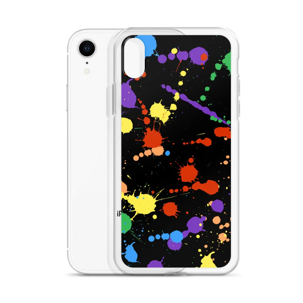 Rainbow Paint Splash iPhone Case