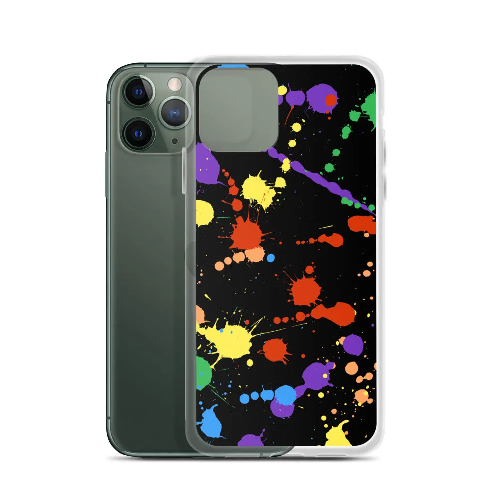 Rainbow Paint Splash iPhone Case