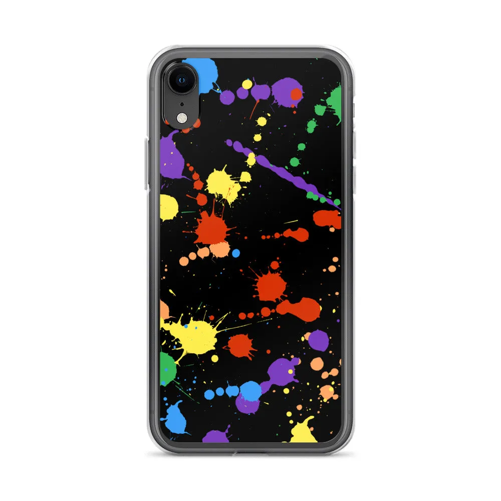 Rainbow Paint Splash iPhone Case