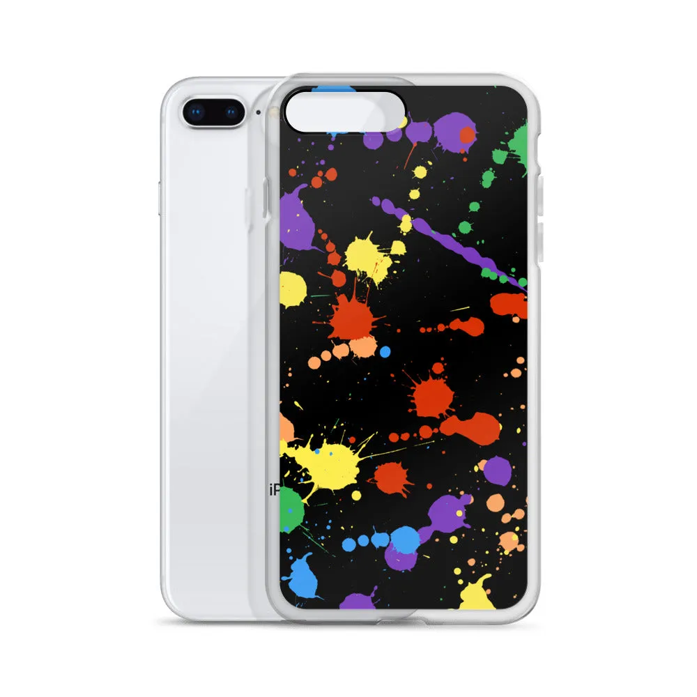 Rainbow Paint Splash iPhone Case