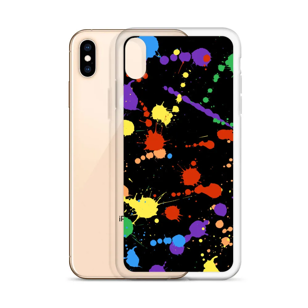 Rainbow Paint Splash iPhone Case