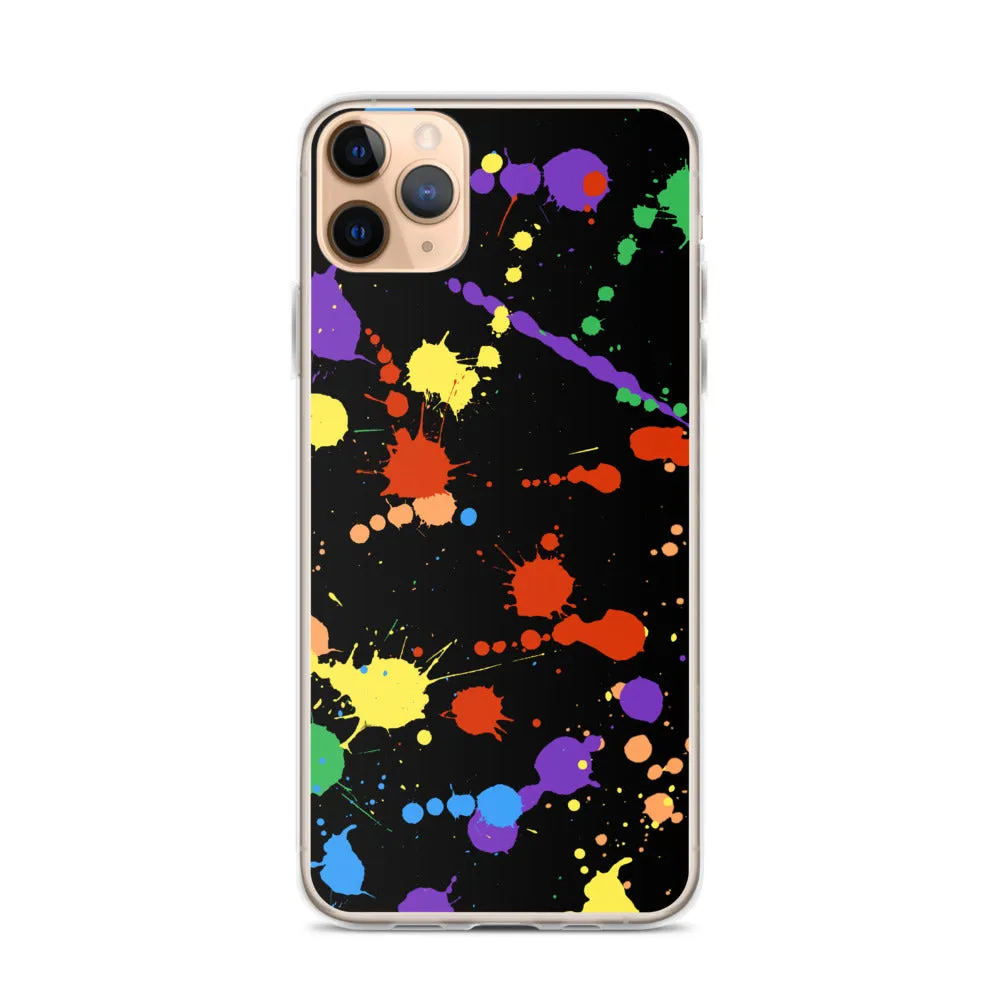 Rainbow Paint Splash iPhone Case