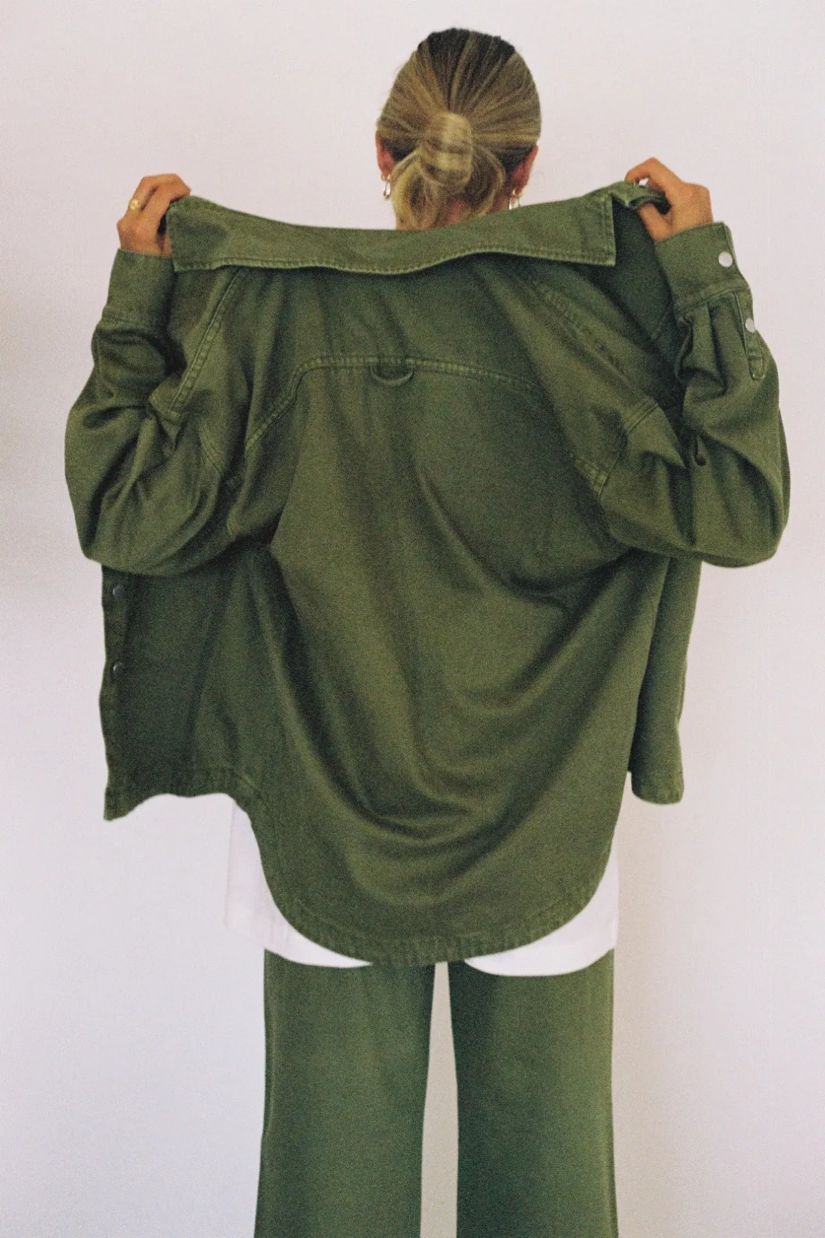 Recycled Cotton Jacket - Khaki