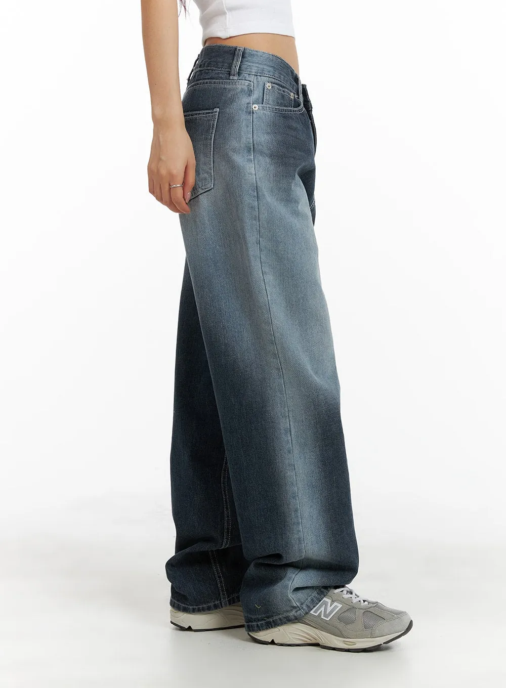 Recycled Wide Baggy Jeans (Unisex) CM425