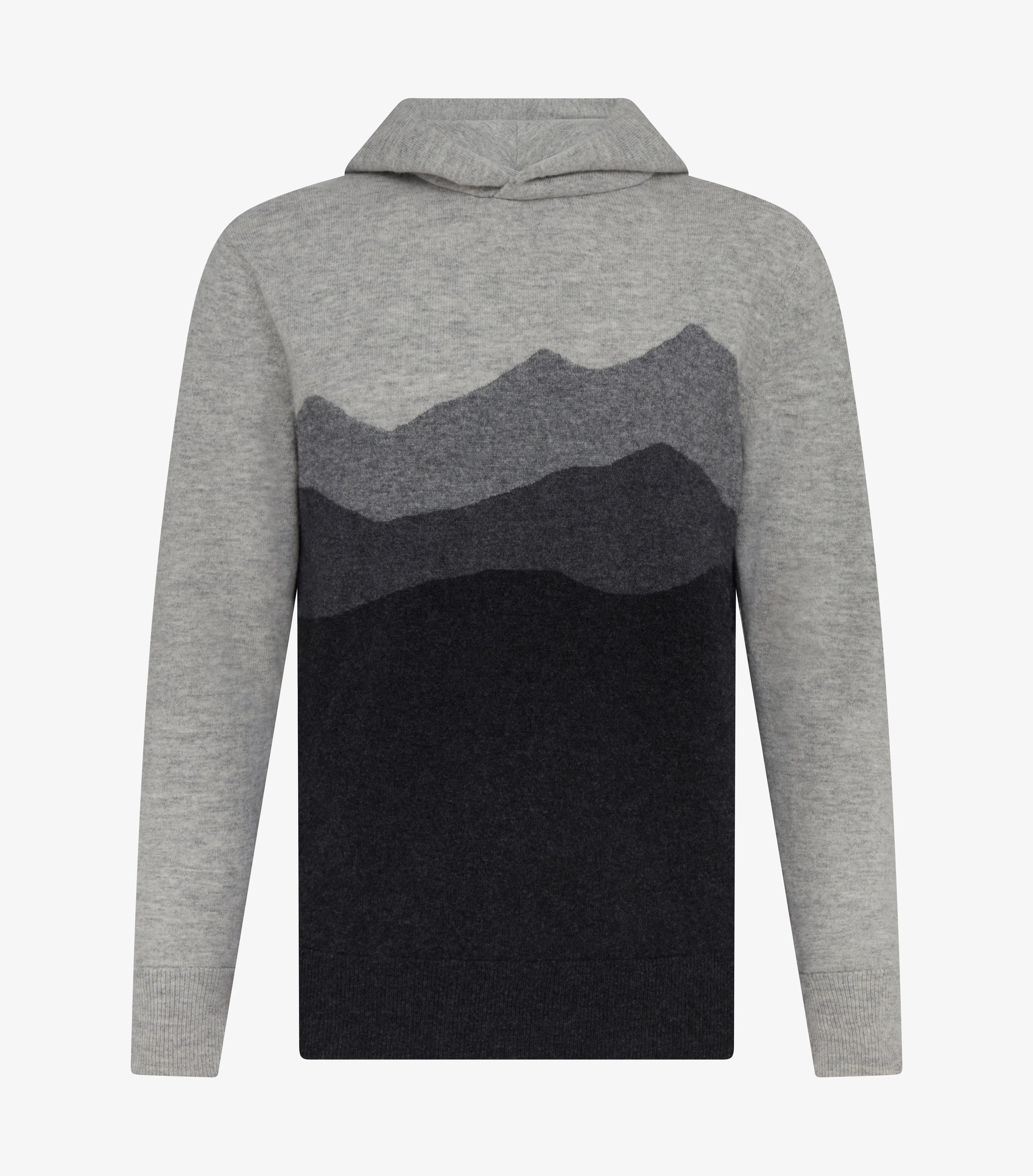 Sero Cashmere Hoodie - Mountainscape