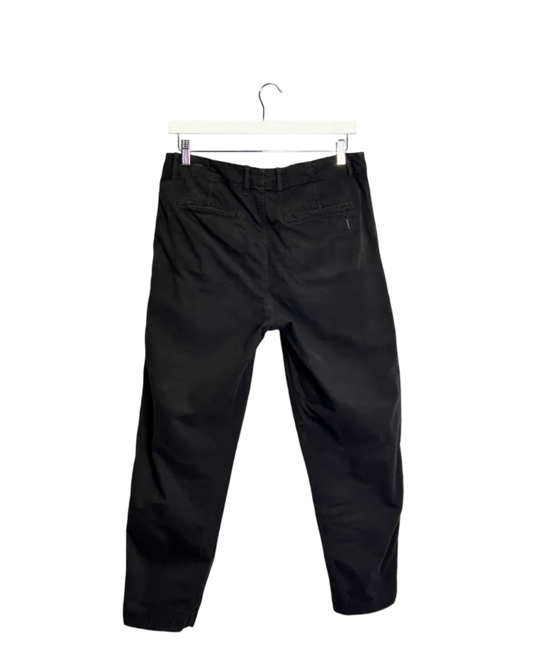 Size M (3) - Folk Black Assembly Tapered Pleated Cotton-Canvas Trousers