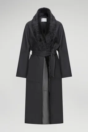 Sophia - Black Wool Coat