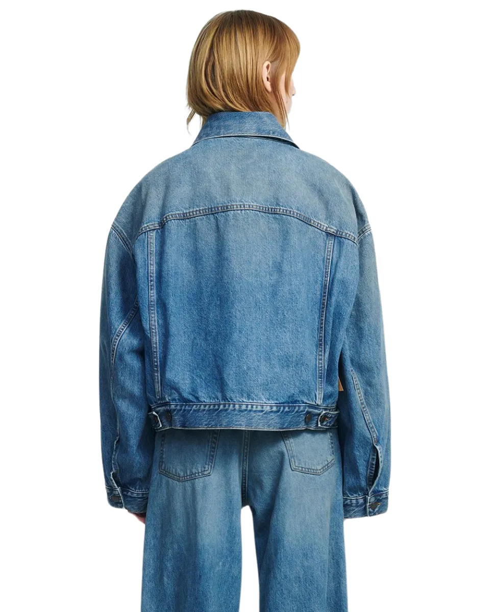 Spencer Jacket Oil Blue