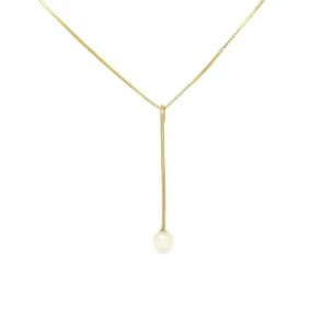 Splash Necklace-Pearl & Gold