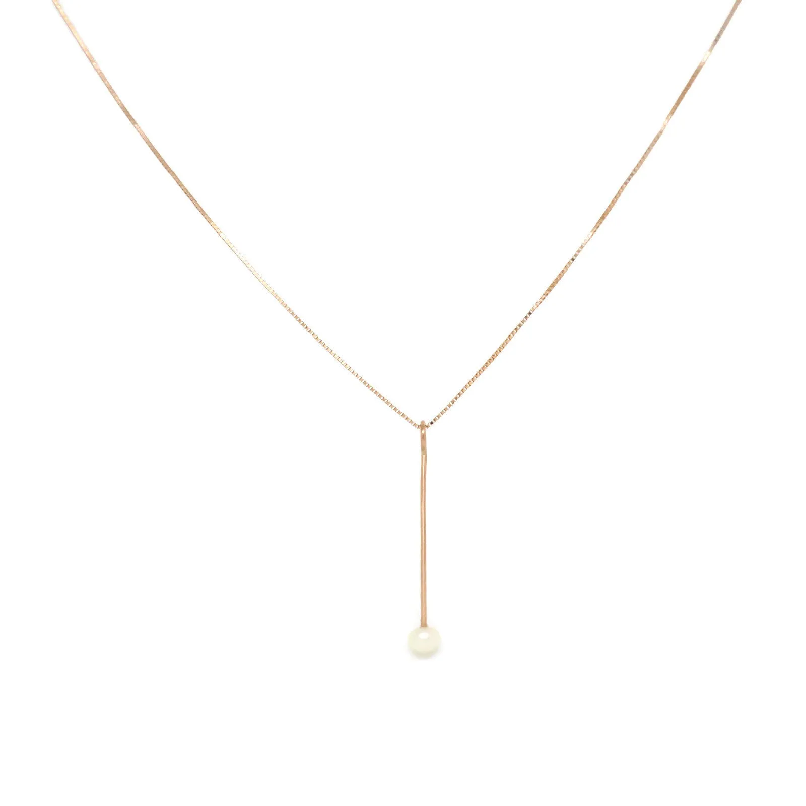 Splash Necklace-Pearl & Gold