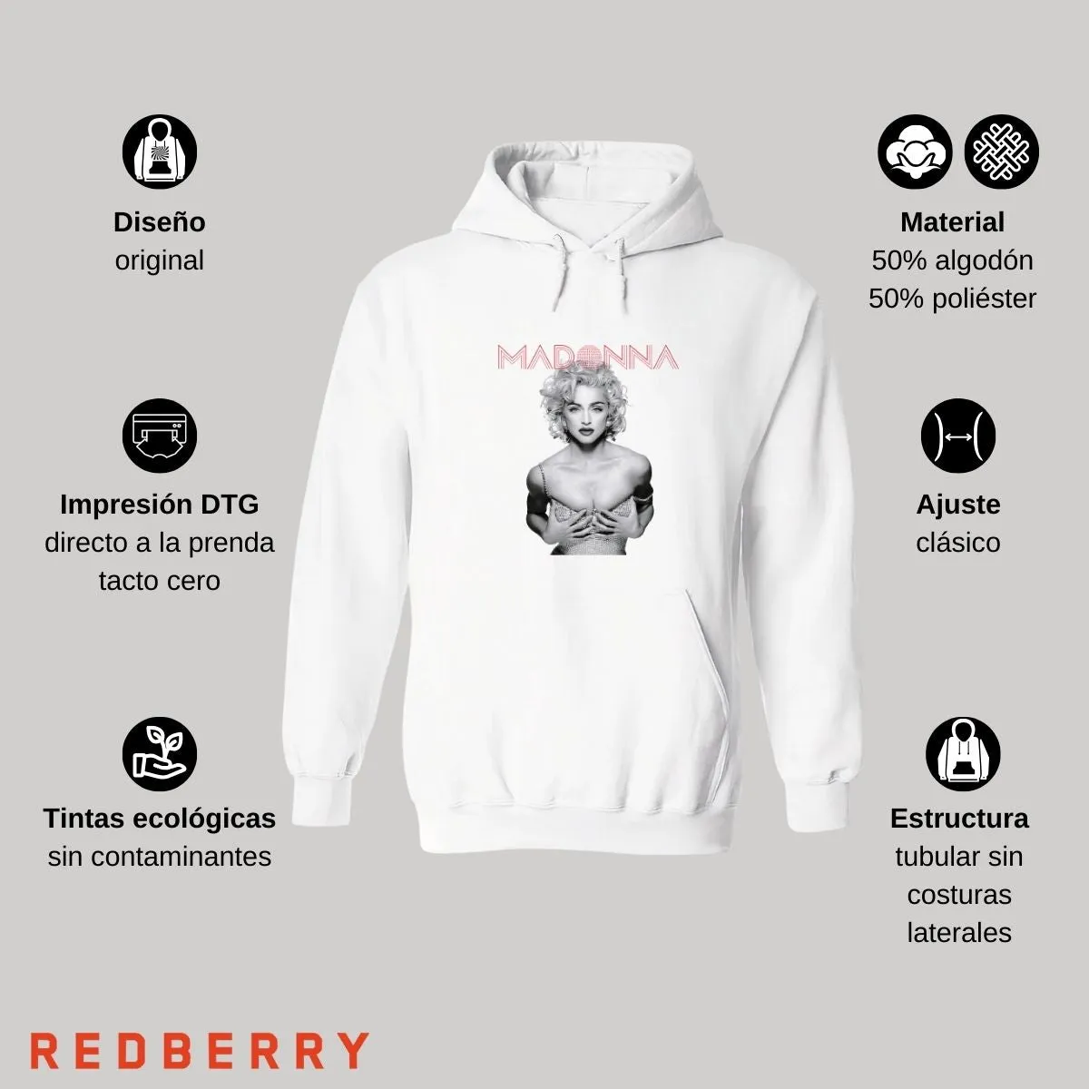 Sudadera para Mujer Hoodie Madonna