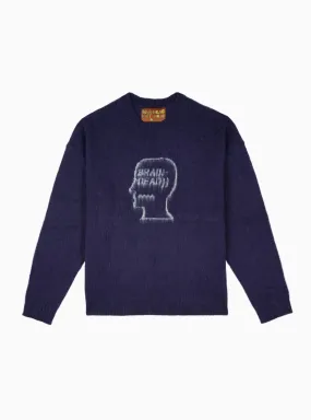 Superfuzz Logohead Sweater Navy